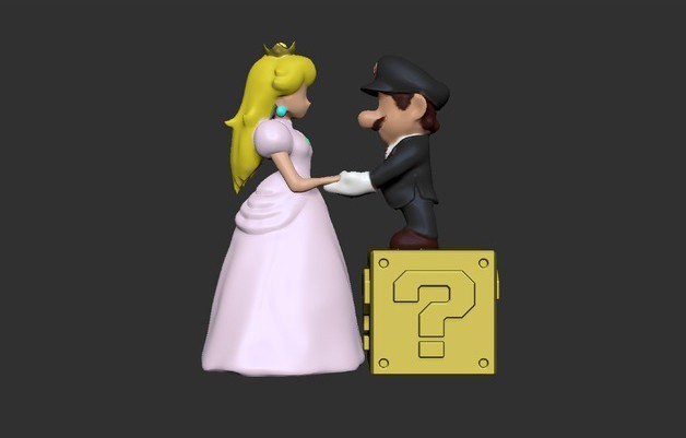 MARIO＆PEACH WEDDING STYLE Super Mario Odyssey Plush toy Mario and Princess Peach